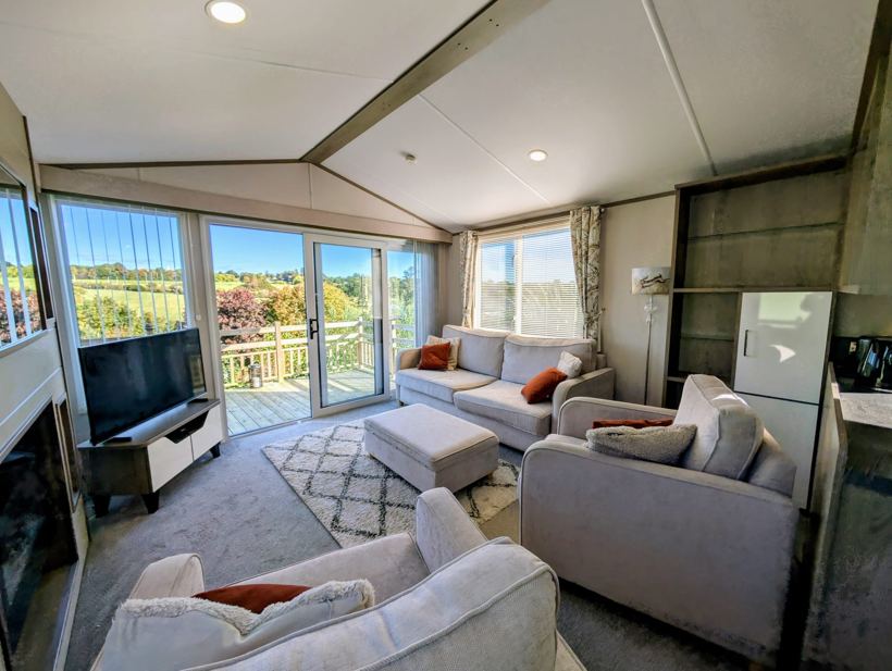 Lounge seating with sofa, two armchairs and footstool
